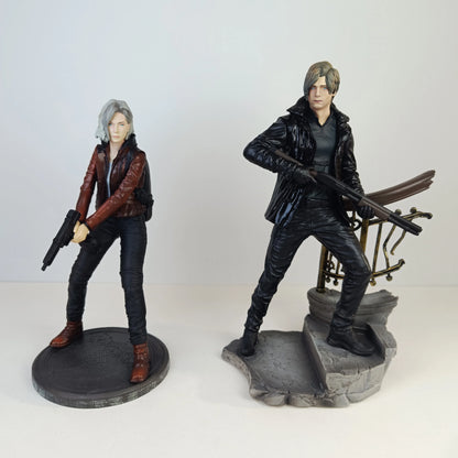 21cm Resident Evil Action Figures Leon And Grace GK Statue Decorative Figures
