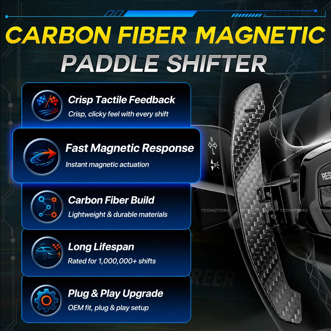 TDD Aluminum Alloy Magnetic Paddle Shifters For Porsche 718 Cayman GT4 991 Panamera 971 911 997 Steering Wheel Shift Paddle