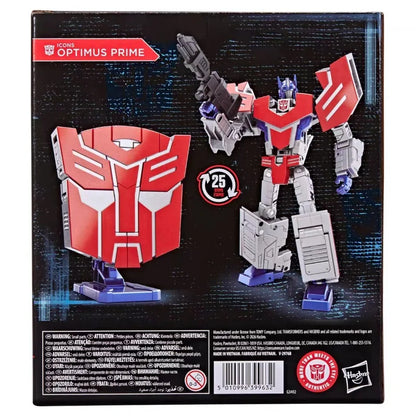 Hasbro Original Transformers Icons Voyager Class Optimus Prime Autobot Symbol Convertible Collectible Action Figure