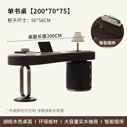 X36 C Modern Storage Computer Desks Luxury Elegant Adult Notebook Gaming Desk Office Executive Wooden Escritorio Ordenador Furni