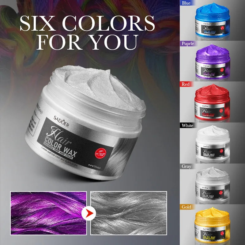 Men Hair Pomade Wax 48 Hour Restoring Pomade Wax Natural Strong Hold Styling Hair Wax Original Hair Clay Pomades Waxes