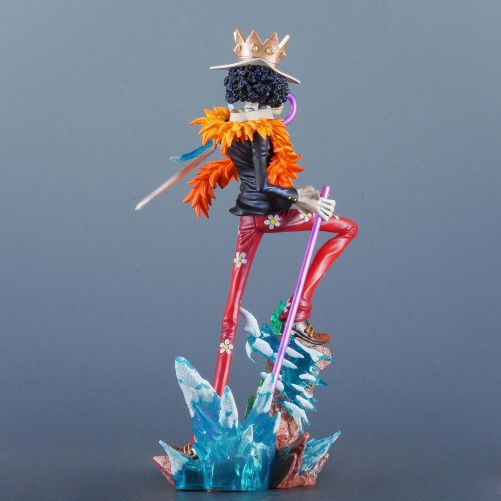 33cm Anime ONE PIECE Figure Brook Action Figures Pvc Burukku Statue Desktop Ornamen Collection Model Toys Gifts