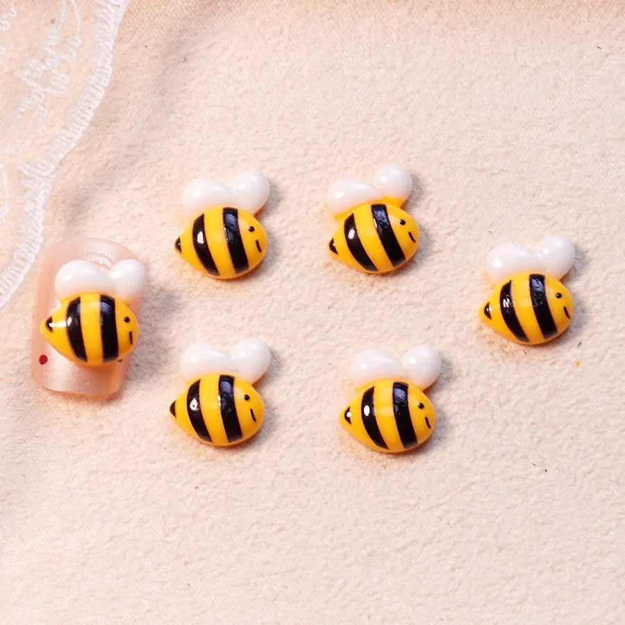 random12Pcs Disney Winnie The Pooh Honey Pot Resin Charms, cute Cartoon nail decorations, nail art，diy accessories