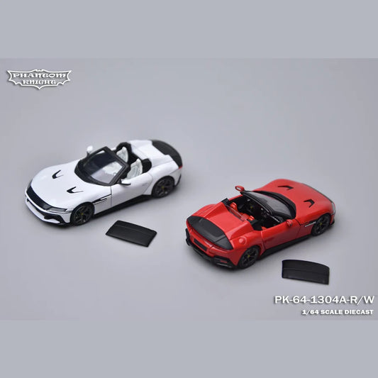 Phantom Knight 1/64 12Cilindri Spider Convertible Alloy Diecast Model Car, Limited Edition Collectible Gift for Sports Car Fans