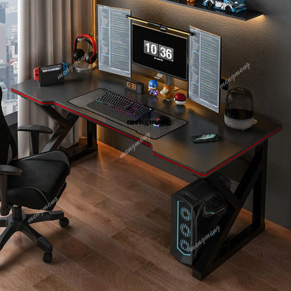 Study Modern Office Desk Computer Storage Shelves Design Minimalist Office Desk Bedroom Standing Escrivaninha Trendy Furniture