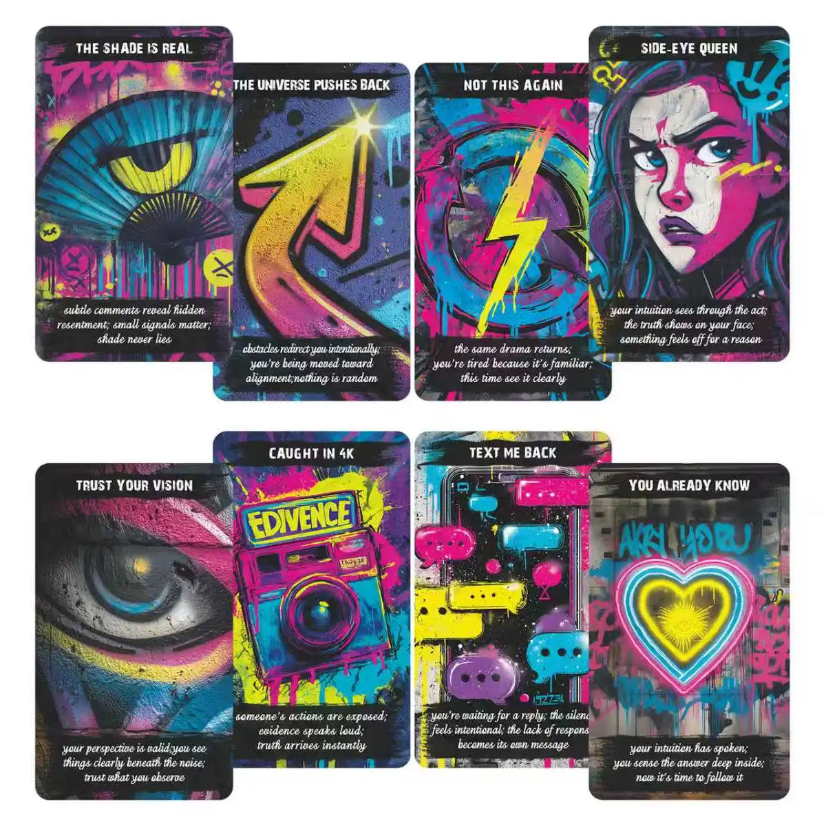 Urban Truth Oracle Cards, 80-Card Starter Oracle Deck, Intuitive Oracle Cards for Love, Relationships, and Emotional Insight