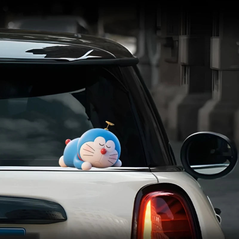Doraemon cartoon anime car side and rear window glass sticker decoration,electric motorcycle body scratch cover creative sticker
