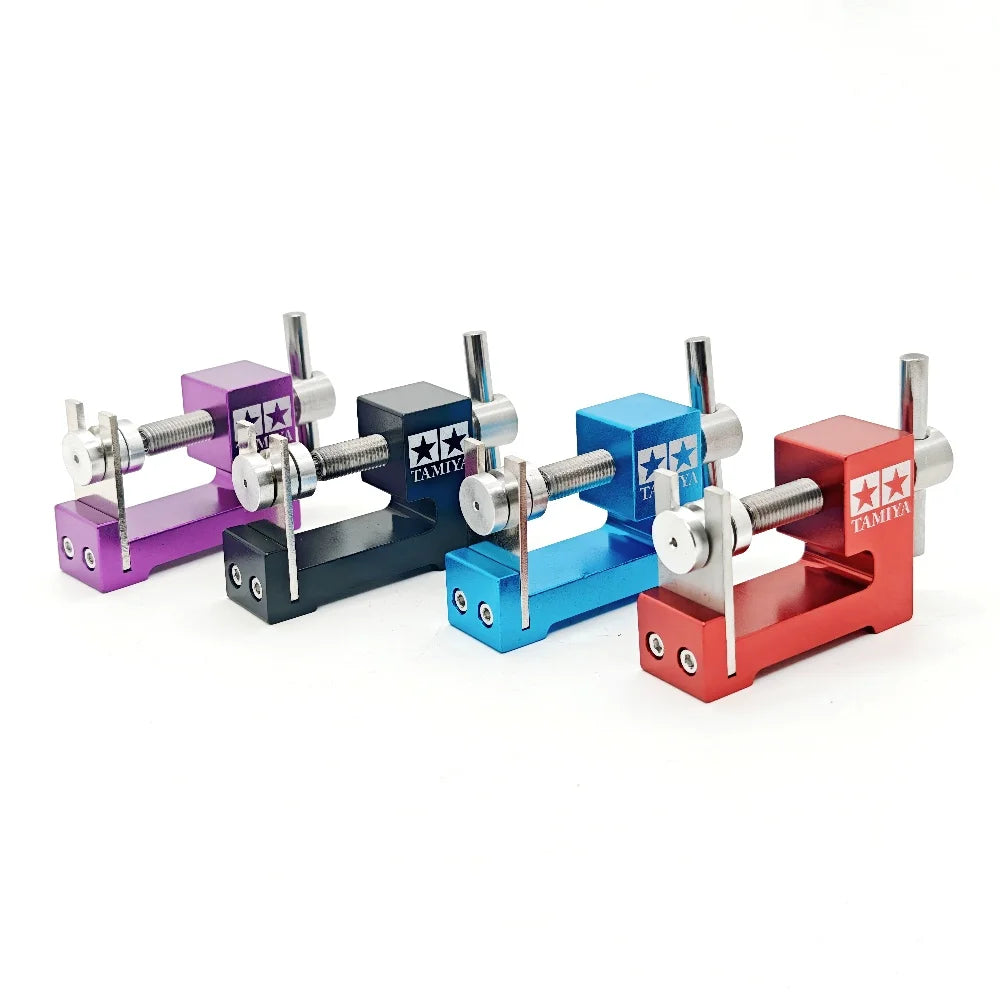 Aluminum Alloy 4WD Tire Installer Large/Small Bearing Top Rail Tyre Wheel Mounting Device Tool for RC Tamiya Mini 4WD RacingCar