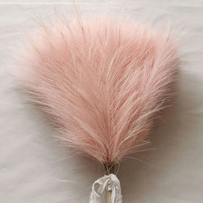 10/50Pcs Pampas Grass Reed Artificial Plants Home Living Room Outdoor Garden Festival Wreath Wedding Bridal Bouquets DIY Decor