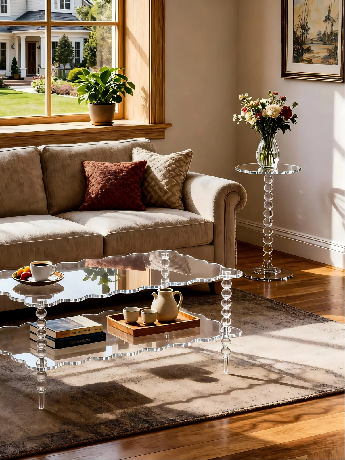 Transparent Acrylic Side Table