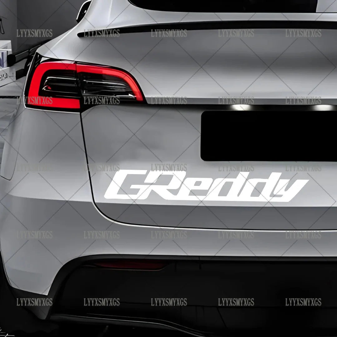 Self-Adhesive Custom Creative GREDDY Car Stickers Waterproof Sunscreen Vinyl Decal  PVC wholesale Car Accessories