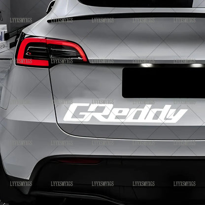 Self-Adhesive Custom Creative GREDDY Car Stickers Waterproof Sunscreen Vinyl Decal  PVC wholesale Car Accessories