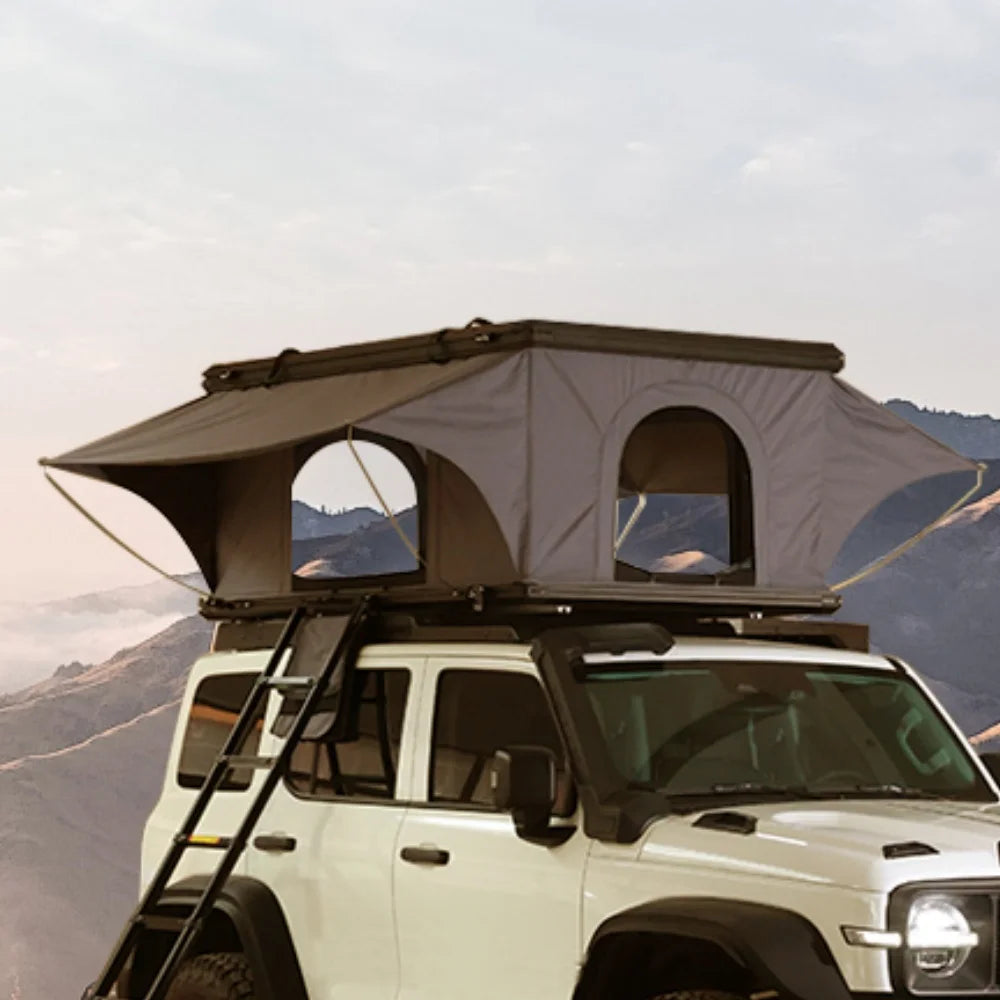 Aluminum 4 Person Rooftop Tent Hard Shell Camping Tent for Car Aluminium Hard Shell Roof Top Tent