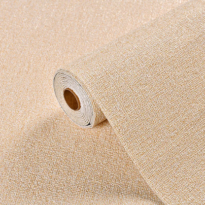3D Linen Wall Paper Self-Adhesive Bedroom Warm Background Wallpaper Household Decor Waterproof Moisture-Proof Foam Wall Sticker