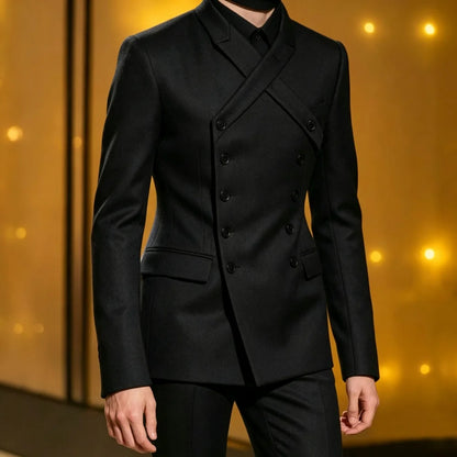 Double Breasted X Design Custom Made Men Suit Set Separates 2 Pieces Blazer with Pants For Men Wedding Prom Groom 2026