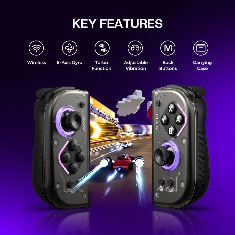 NYXI-Hyperion 2 Wireless Game Controller Dual Hall Joycon Gamepad Compatible with Nintendo Switch  Switch OLED And Switch Lite