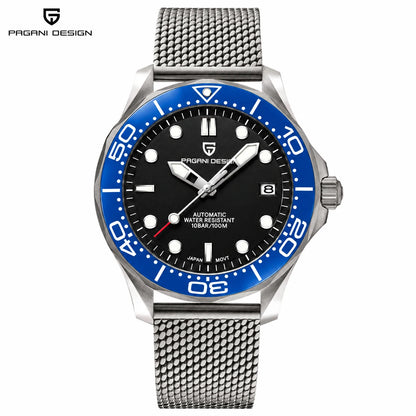 PAGANI DESIGN Navy Blue Ceramic Bezel Men's Watches Automatic Watch For Men Luminous Diving Mechanical Wrist Watch Men 2026 New