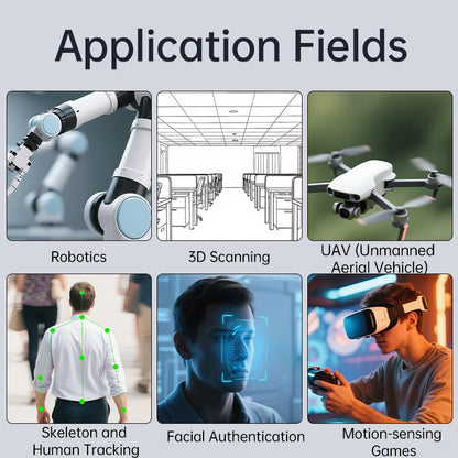 3D Depth Camera ORBBEC Astra Pro 0.6-8M Range For AI Robotics Drones Development Face Recognition With ROS1&ROS2