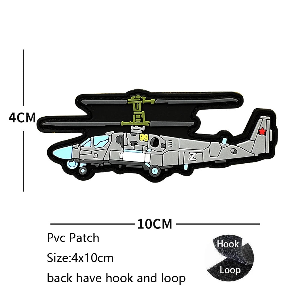 New Design High-Quality PVC Three-Dimensional BABAYAGA Pencil Grocope Soft Rubber Morale Armband Backpack With Hook Loop Patch