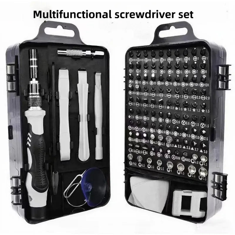 Best-selling screwdriver kit - 115-piece set of heads, tool set, multi-functional screwdriver, precision screwdriver set