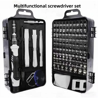 Best-selling screwdriver kit - 115-piece set of heads, tool set, multi-functional screwdriver, precision screwdriver set
