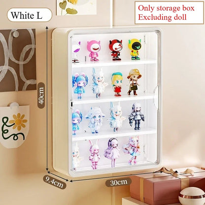 30/40cm Blind Box Storage Display Rack Wall Mounted Stackable Organizer for Acrylic Box Display Cabinet Dust Protection BoxRack