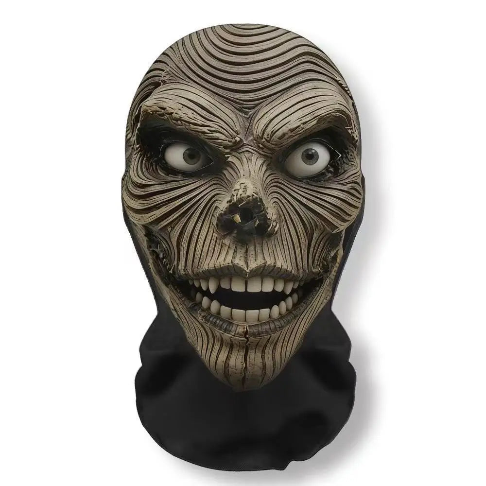Realistic 3D Horror Skull Zombie Full Face Mask Breathable Mesh Headgear Cosplay Prop for Halloween Party Prank Carnival Costume