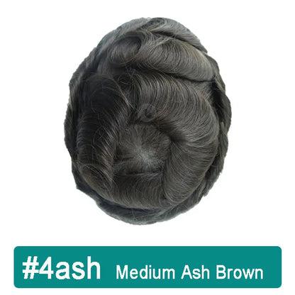 iLace Silk Base Men Toupee Swiss Lace Front 100% Human Hair Natural Hairline Male Capillary Prosthesis Wig Men Hair System