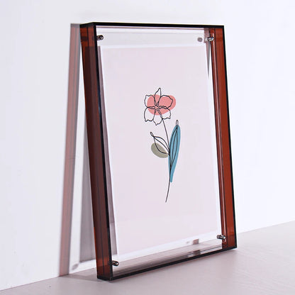 Colours Acrylic Photo Frame Translucent Picture Frame for Wall Hanging,Desktop Bedroom Living Room Study Wall Decoration