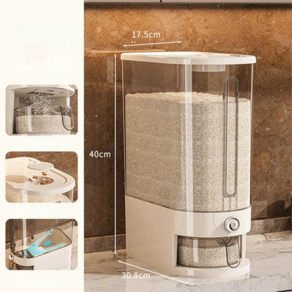 New Insect-proof Rice Storage Container 5/10KG Moisture Proof Dry Food Dispenser Rice Sealed Box Pantry Organization