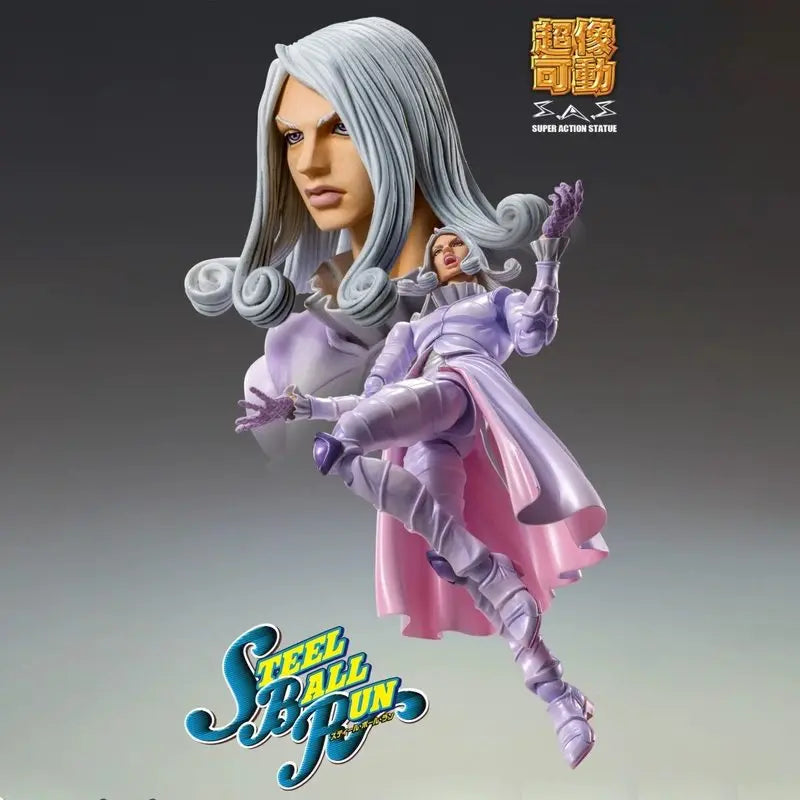 15cm JoJo'S Bizarre Adventure Funny Valentine Super Action Statue Steel Ball Run Articulated Action Figure Anime Model Toy Gifts