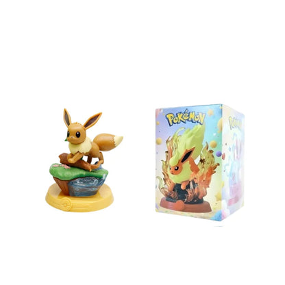 8 style Pokémon Action Doll Pikachu Adventure Eevee Blind Box Anime Model Desktop Decorations Pok é mon Toys Fans Birthday Gift