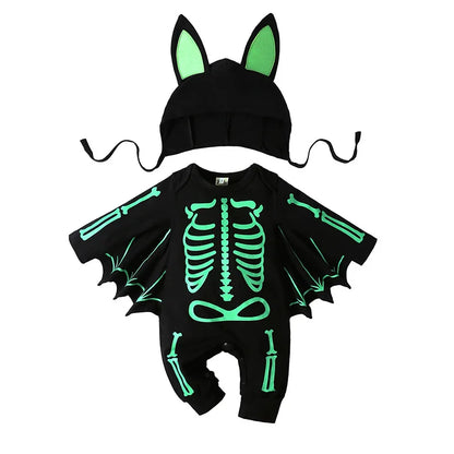 Baby Girls Boys Children Jumpsuit Halloween Pumpkin Costume Toddler Sleeveless Jumpsuit Newborn Autumn Winter Clothes