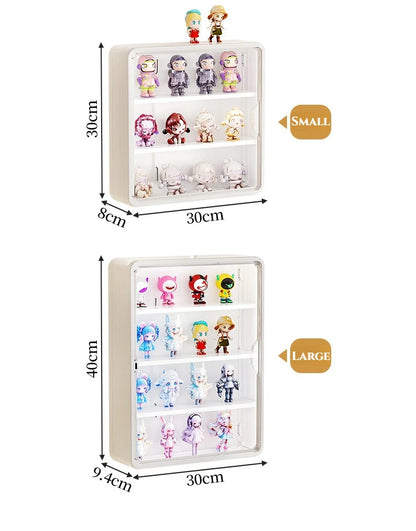 Wall Mounted Storage Box For Action Figures Magnetic Suction Display Rack Organizer for Blind Box Toy Dustproof Doll Storage Box