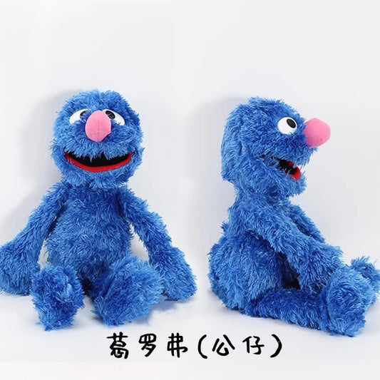 Sesame Street Plush Toys Elmo The Red and Blue Monsters Plush Dolls for Early Childhood Education Toys and Souvenirs for Kids