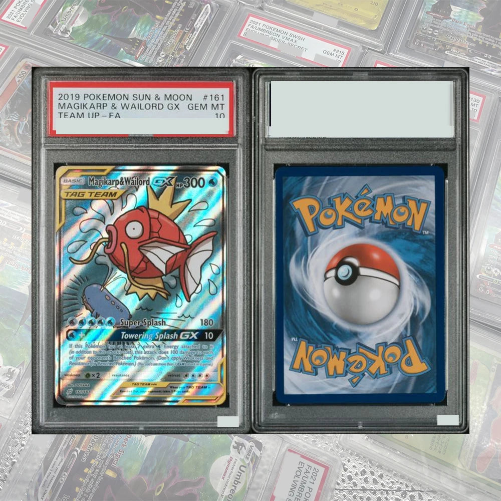 DIY Proxy PTCG Graded Collection Card Mew ex SAR 205/165 SV2a Card 151 Card Japanese 2023 GEM MT10 Holographic Label Child Gift