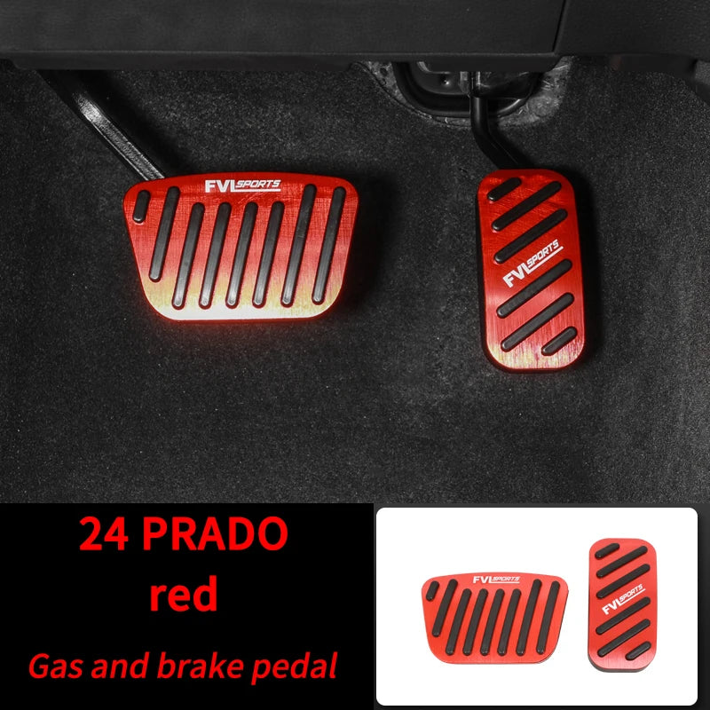 For Toyota Land Cruiser 250 Prado Lc250 2024+ Car Modification Aluminum Alloy Foot Rest Pedal Pad Cover Stickers Car Accessories