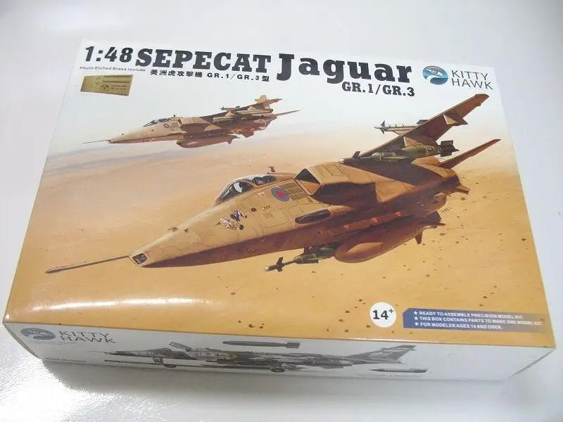 Plastic Jet Aircraft Hobby Set Kitty Hawk KH80106 1/48 Sepecat Jaguar GR.1/GR.3 Military Airplane Assembly Kit
