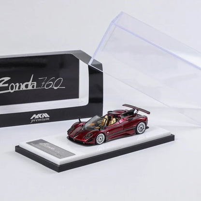 HKM1:64 Pagani Zonda 760 die cast alloy open top car model is a favorite gift for boys, a collectible souvenir desktop ornament.