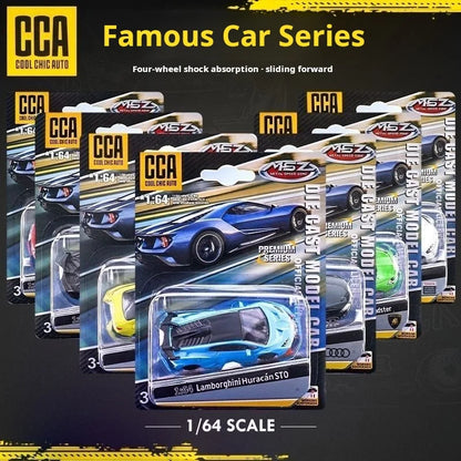 CCA 1:64 Pagani Zonda Diecast Model Car Official Licensed Alloy Toy Car with Working Suspension Free Wheel Collectible Gift
