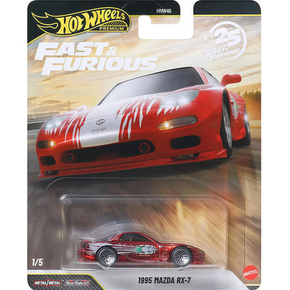 Hot Wheels PREMIUM Fast & Furious 25th Anniversary 2026 HNW46 Mazda RX-7 Lamborghini Chevrolet Honda 1:64 Car Model Toy Gift