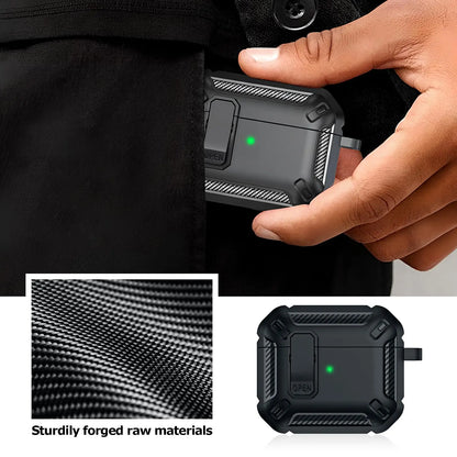 2025 for Airpods Pro 3 Secure Lock Earphone Case Shockproof Hard Shell Full Protective Cover with Cleaning Pen for AirPods Pro 3