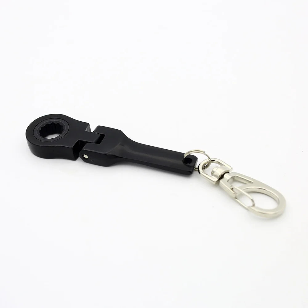 Tuningkeychains JDM Car Auto Tuning Parts 10mm Ratchet Wrench Keychain Keyring Key Ring Metal
