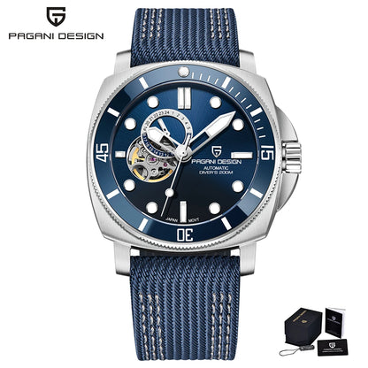 PAGANI DESIGN 2025 New Men Automatic Mechanical Watch NH39 Sapphire Glass Fashion Stainless Steel 200M Waterproof Reloj Hombre