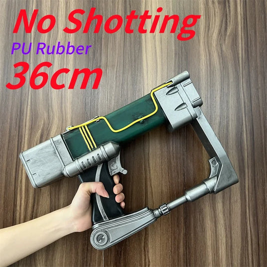 Fallout 4 Gun Laser Rifle Weapon Guns 1:1 Cosplay Role Play Model Gift Toys Rubber No Shooting Safety PU Rubber Halloween Toy