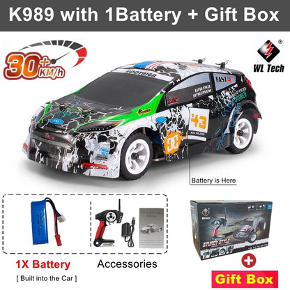 WLtoys 284191 284019-A Upgraded Gyro 1/28 RC Drifting Car 4WD High Speed Radio Control Model 2.4G Drift Racing Vehicle Mini Gift