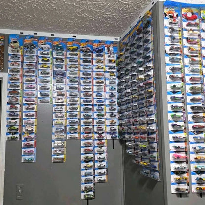 Wall Mount Display Strip for 1 64 Scale Diecast Cars Vertical Model Vehicle Organizer Rack