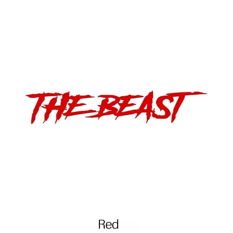 THE BEAST Stickers, For Car,Automobile,Motorbike,Trucks,Windows,Bumper,Waterproof Vinyl Decal