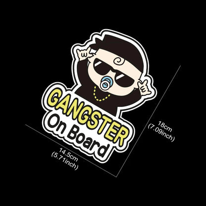 Baby on Board Car Sticker Creative Cartoon Cute Warning Sign Safety Vinyl Decal Auto Rear Window Windshield Decor Accessories