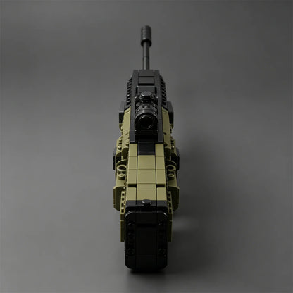 British AWM Sniper Rifle Building Block Model Gun —MOC Barrett Heavy Sniper Rifle